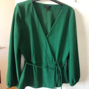 J.Crew faux wrap blouse